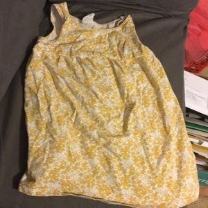 Mustard & White Dress